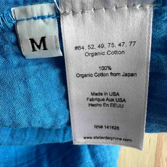 Atelier Delphine Crinkle cotton gauze top - Picture 4 of 4